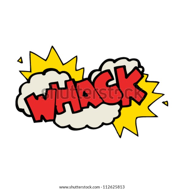 Cartoon Whack Symbol Stock Vector (royalty Free) 112625813