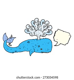 baleia de desenho animado com balão
