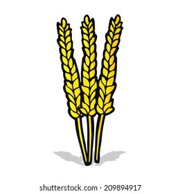 cartoon wheat