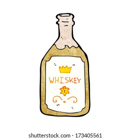 botella de whisky de dibujos animados