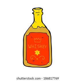 cartoon whiskey bottle