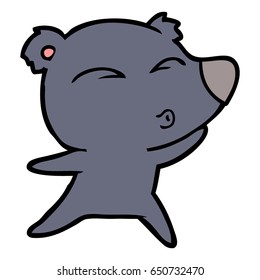 Cartoon-Pfeifbär