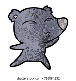 oso silbato de caricatura