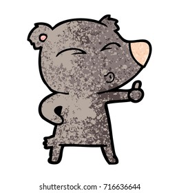oso silbato de caricatura