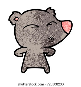 oso silbato de caricatura