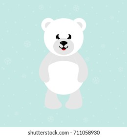 cartoon white bear