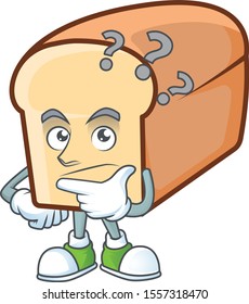 Cartoon of white bread in character thinking.