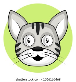 Dibujo vectorial de gatos blancos de dibujos animados sobre fondo blanco