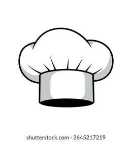 Cartoon of a white chef hat