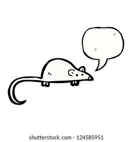 cartoon white mouse