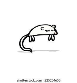 cartoon white mouse