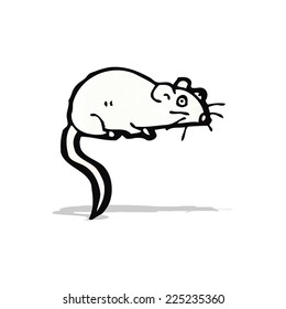 cartoon white mouse