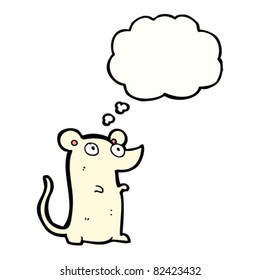 cartoon white mouse