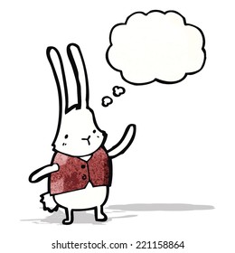 conejo blanco de dibujos animados