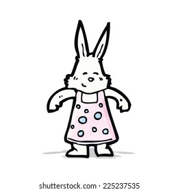 cartoon white rabbit