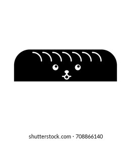 cartoon whole bread fresh kawaii