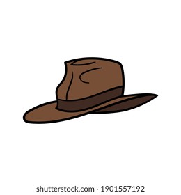 Cartoon Wide Brimmed Fedora Hat