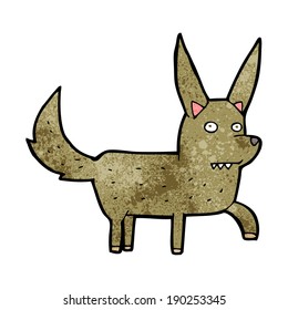caricatura de perro salvaje