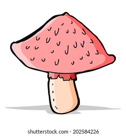 cartoon wild mushroom