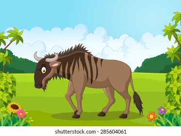 Cartoon Wildebeest