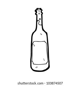 cartoon wine bottle