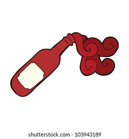 cartoon wine bottle