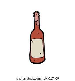 cartoon wine bottle