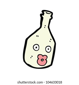 cartoon wine bottle