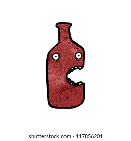 cartoon wine bottle