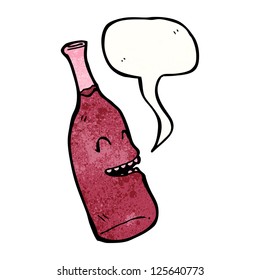 cartoon wine bottle