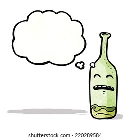 cartoon wine bottle