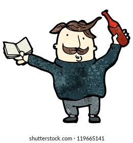 experto en vinos de dibujos animados