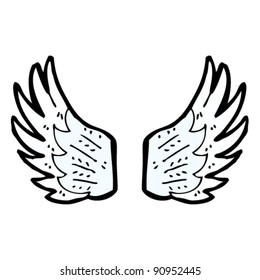 cartoon wings design element