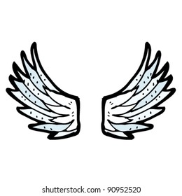 cartoon wings design element