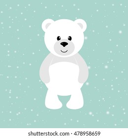 cartoon winter bear