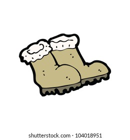 Cartoon-Winterstiefel