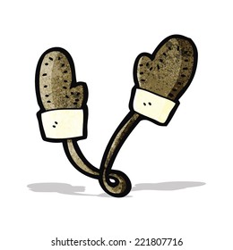mitones de invierno de dibujos animados