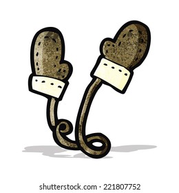 mitones de invierno de dibujos animados