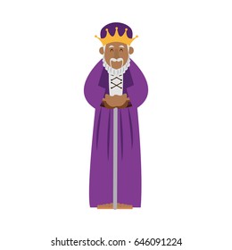 cartoon wise king manger christianity image