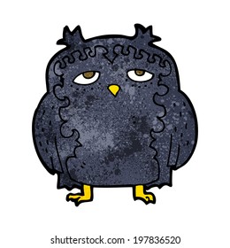 cartoon wise old owl