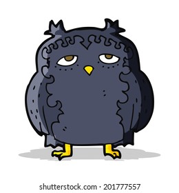cartoon wise old owl