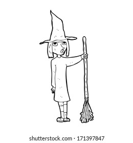 bruja de dibujos animados