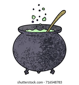 cartoon witch cauldron
