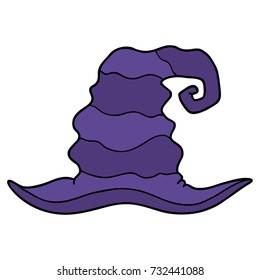 cartoon witch hat