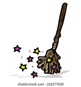 cartoon witch's broom
