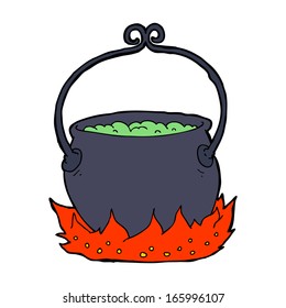 cartoon witch's cauldron