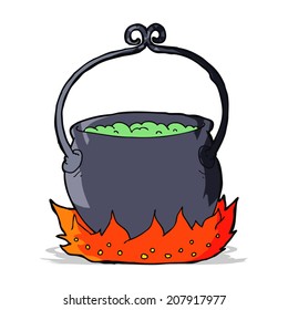 cartoon witch's cauldron