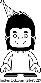 A cartoon wizard gorilla smiling.