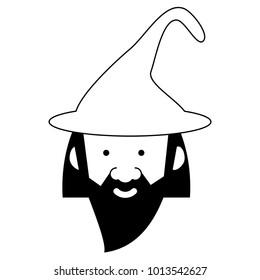 cartoon wizard icon
