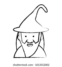 cartoon wizard icon